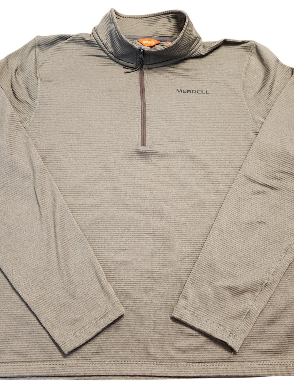 Merrell Quarter-Zip Pullover Jacket Lightweight Base Layer Green Men's Medium